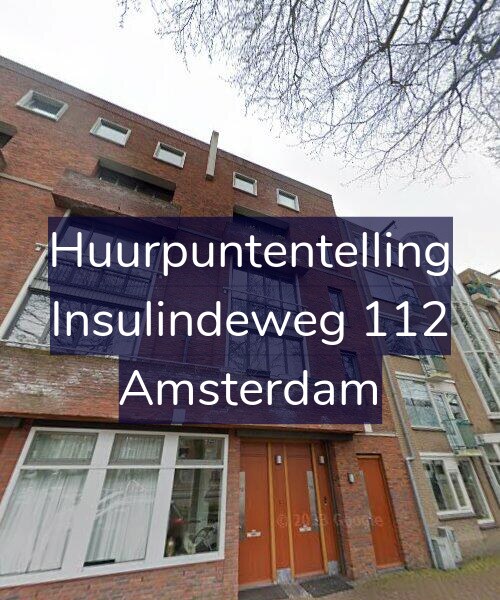 Foto gevel Huurpuntentelling voor Insulindeweg 112, Amsterdam