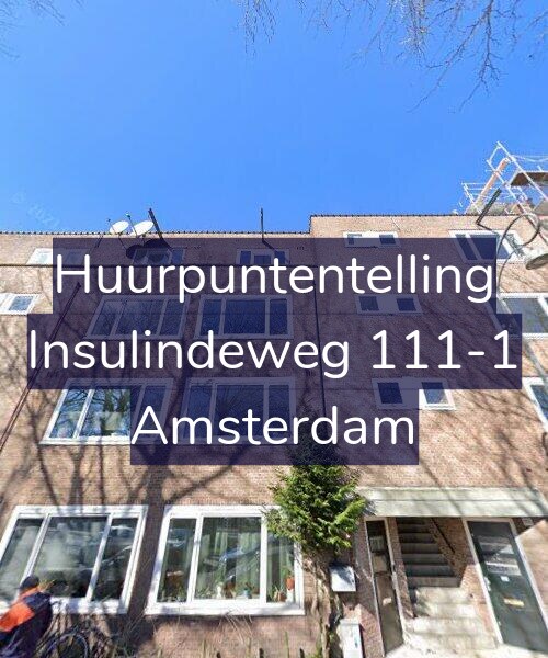 Foto gevel Huurpuntentelling voor Insulindeweg 111-1, Amsterdam