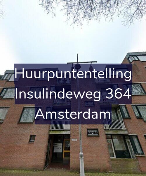 Foto gevel Huurpuntentelling voor Insulindeweg 364, Amsterdam