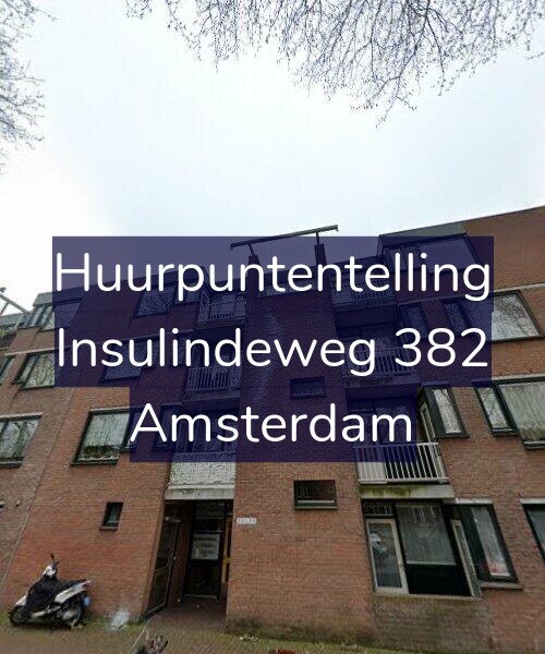 Foto gevel Huurpuntentelling voor Insulindeweg 382, Amsterdam