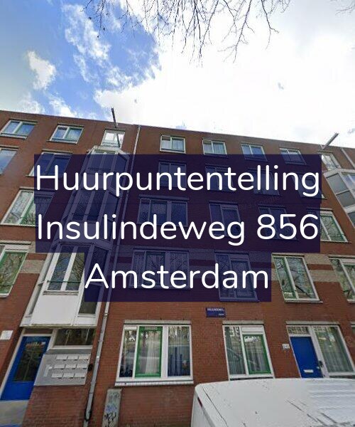 Foto gevel Huurpuntentelling voor Insulindeweg 856, Amsterdam