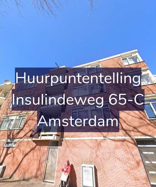 Foto gevel Huurpuntentelling voor Insulindeweg 65-C, Amsterdam