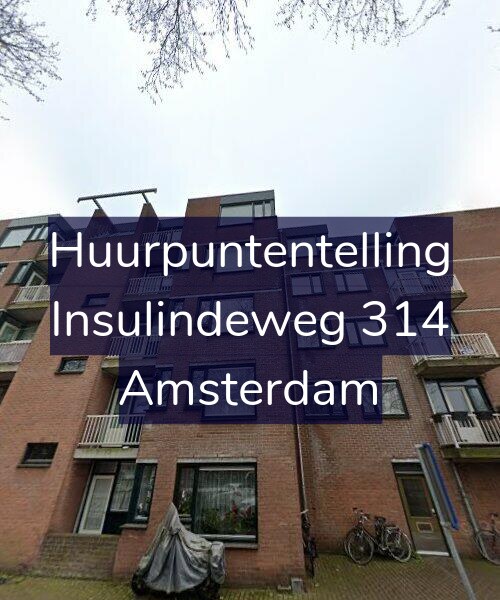 Foto gevel Huurpuntentelling voor Insulindeweg 314, Amsterdam