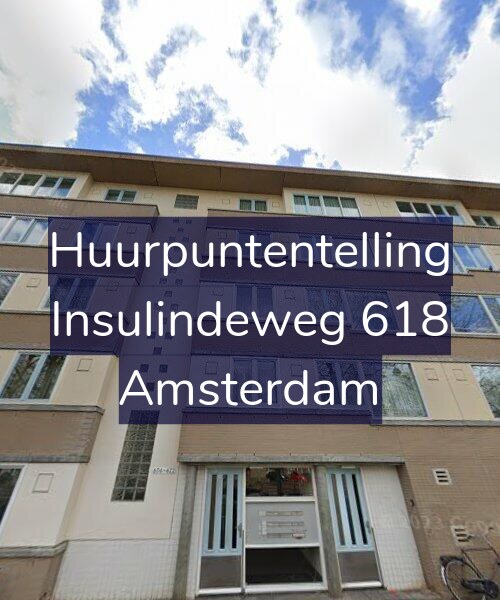 Foto gevel Huurpuntentelling voor Insulindeweg 618, Amsterdam
