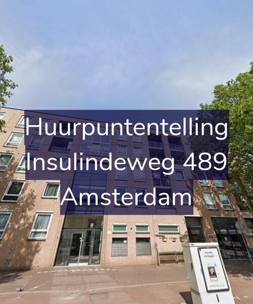 Foto gevel Huurpuntentelling voor Insulindeweg 489, Amsterdam