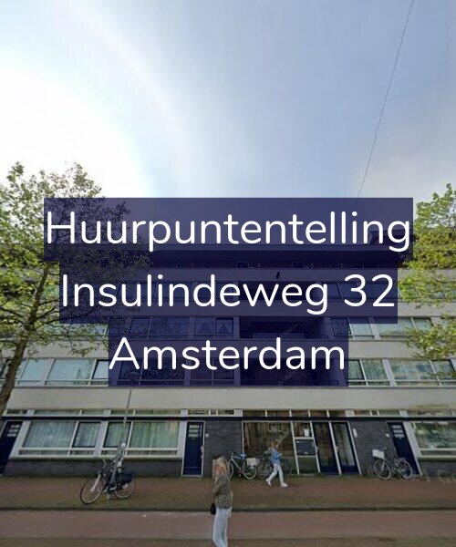 Foto gevel Huurpuntentelling voor Insulindeweg 32, Amsterdam
