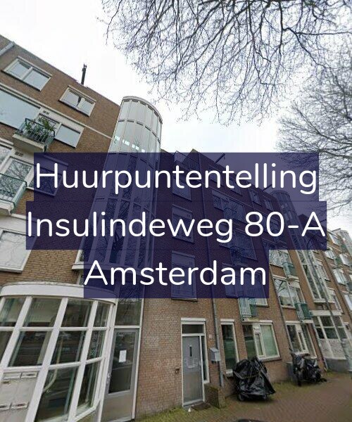 Foto gevel Huurpuntentelling voor Insulindeweg 80-A, Amsterdam