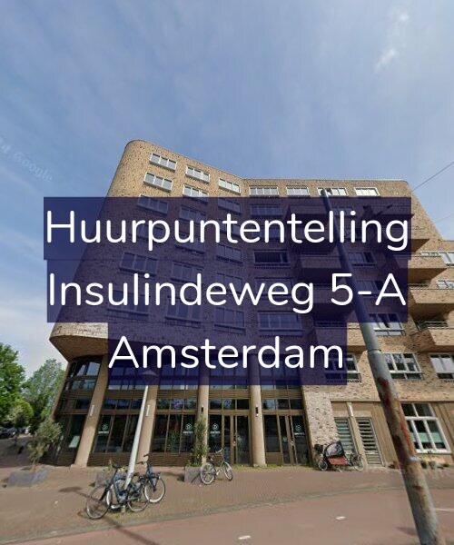 Foto gevel Huurpuntentelling voor Insulindeweg 5-A, Amsterdam