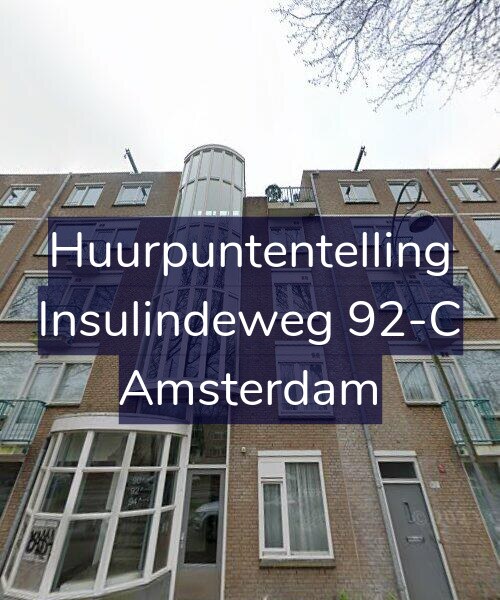 Foto gevel Huurpuntentelling voor Insulindeweg 92-C, Amsterdam