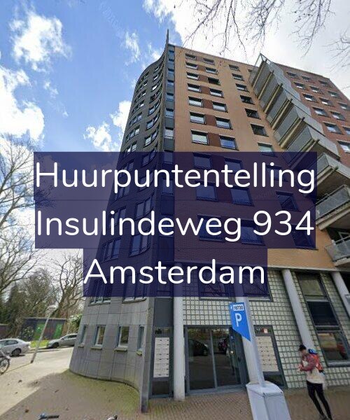Foto gevel Huurpuntentelling voor Insulindeweg 934, Amsterdam
