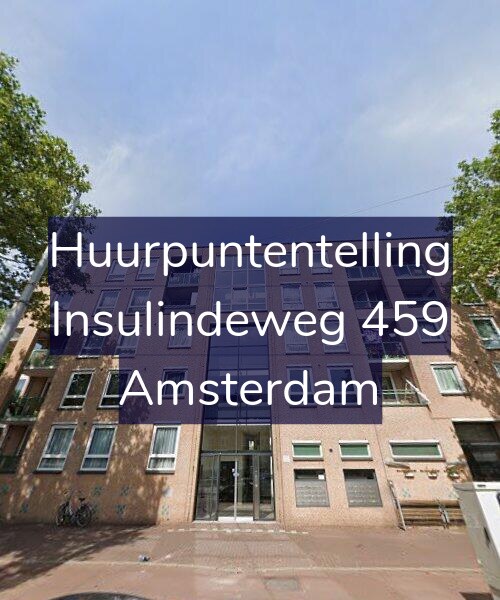 Foto gevel Huurpuntentelling voor Insulindeweg 459, Amsterdam