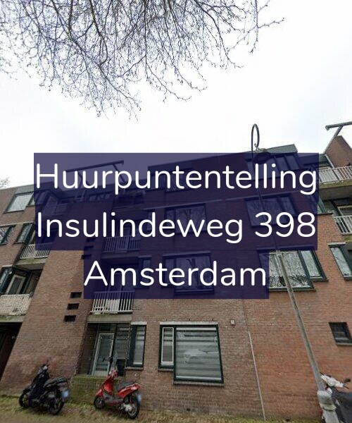 Foto gevel Huurpuntentelling voor Insulindeweg 398, Amsterdam