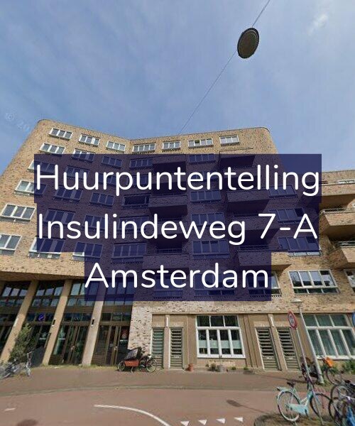 Foto gevel Huurpuntentelling voor Insulindeweg 7-A, Amsterdam