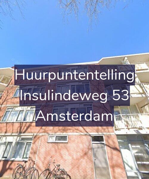 Foto gevel Huurpuntentelling voor Insulindeweg 53, Amsterdam