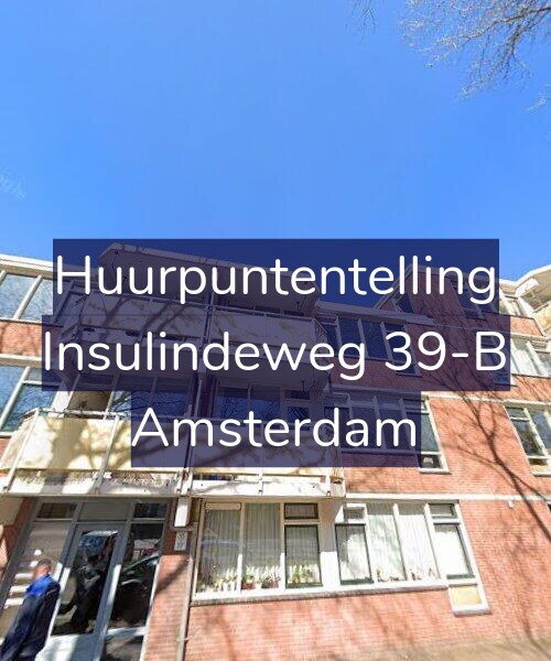 Foto gevel Huurpuntentelling voor Insulindeweg 39-B, Amsterdam