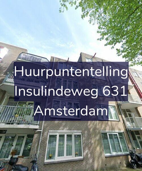 Foto gevel Huurpuntentelling voor Insulindeweg 631, Amsterdam