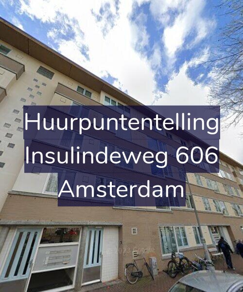 Foto gevel Huurpuntentelling voor Insulindeweg 606, Amsterdam