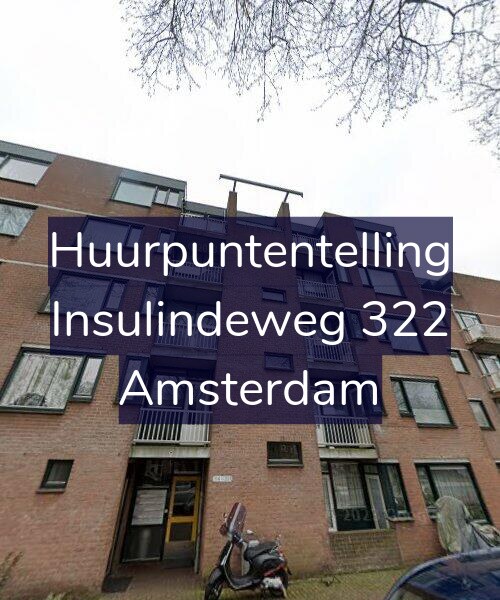 Foto gevel Huurpuntentelling voor Insulindeweg 322, Amsterdam