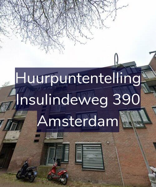 Foto gevel Huurpuntentelling voor Insulindeweg 390, Amsterdam