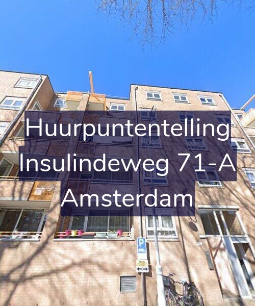 Foto gevel Huurpuntentelling voor Insulindeweg 71-A, Amsterdam