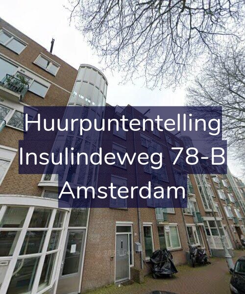 Foto gevel Huurpuntentelling voor Insulindeweg 78-B, Amsterdam