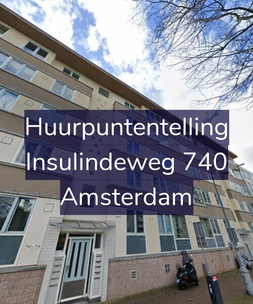 Foto gevel Huurpuntentelling voor Insulindeweg 740, Amsterdam