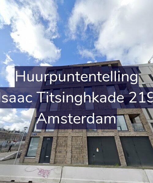 Foto gevel Huurpuntentelling voor Isaac Titsinghkade 219, Amsterdam