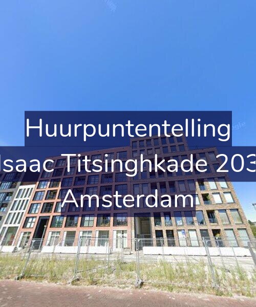 Foto gevel Huurpuntentelling voor Isaac Titsinghkade 203, Amsterdam