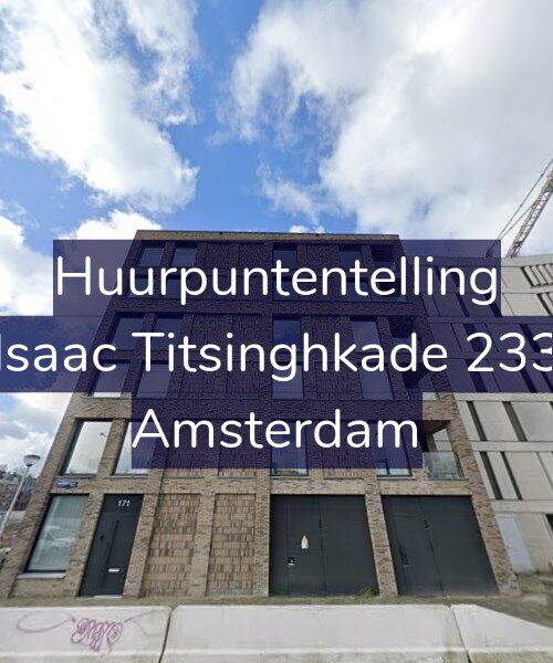 Foto gevel Huurpuntentelling voor Isaac Titsinghkade 233, Amsterdam