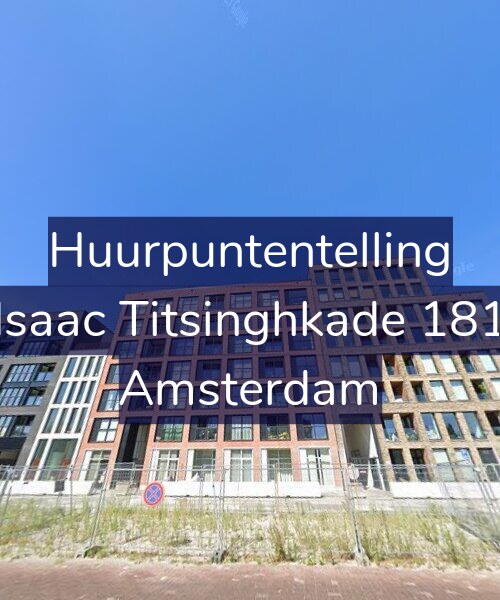 Foto gevel Huurpuntentelling voor Isaac Titsinghkade 181, Amsterdam
