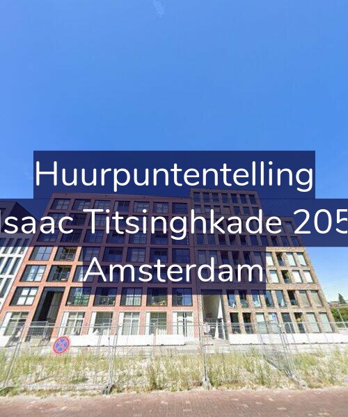 Foto gevel Huurpuntentelling voor Isaac Titsinghkade 205, Amsterdam