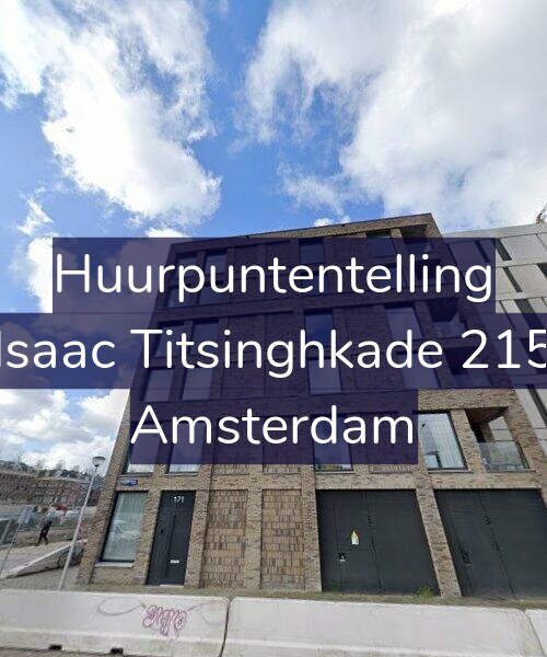 Foto gevel Huurpuntentelling voor Isaac Titsinghkade 215, Amsterdam