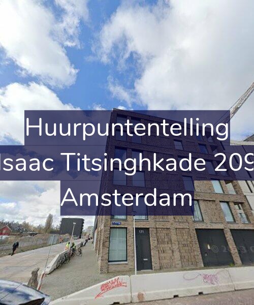 Foto gevel Huurpuntentelling voor Isaac Titsinghkade 209, Amsterdam