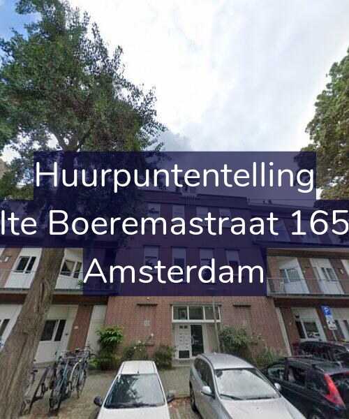 Foto gevel Huurpuntentelling voor Ite Boeremastraat 165, Amsterdam