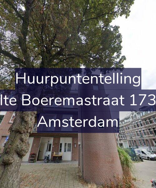 Foto gevel Huurpuntentelling voor Ite Boeremastraat 173, Amsterdam
