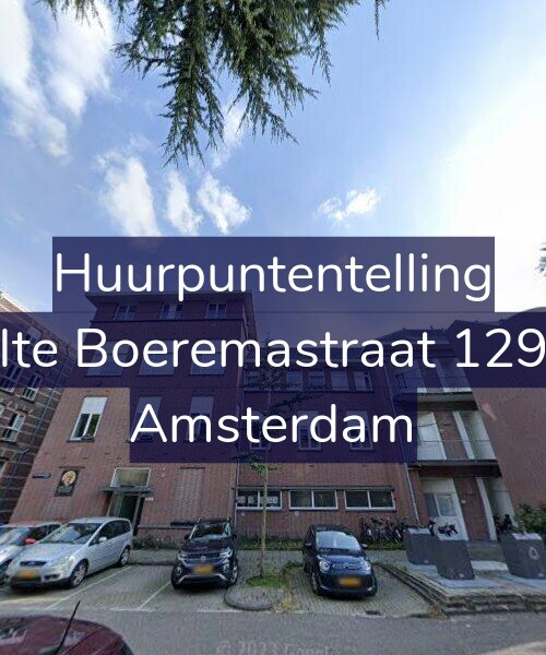Foto gevel Huurpuntentelling voor Ite Boeremastraat 129, Amsterdam