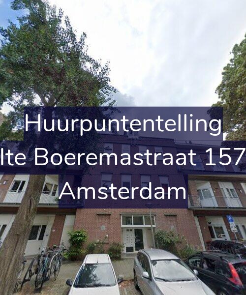 Foto gevel Huurpuntentelling voor Ite Boeremastraat 157, Amsterdam