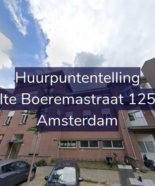 Foto gevel Huurpuntentelling voor Ite Boeremastraat 125, Amsterdam