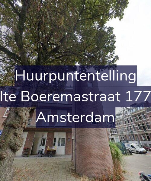 Foto gevel Huurpuntentelling voor Ite Boeremastraat 177, Amsterdam