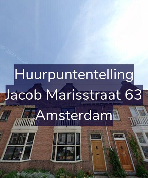 Foto gevel Huurpuntentelling voor Jacob Marisstraat 63, Amsterdam