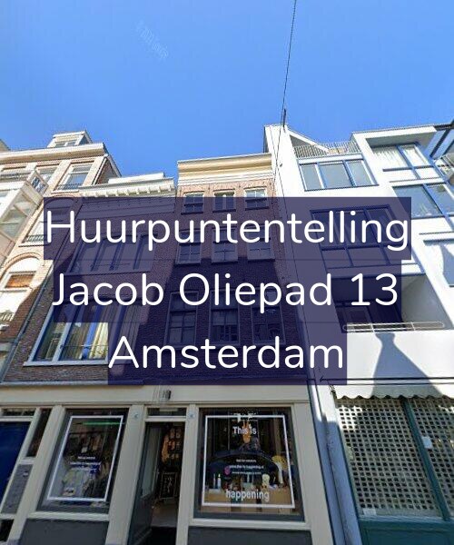 Foto gevel Huurpuntentelling voor Jacob Oliepad 13, Amsterdam