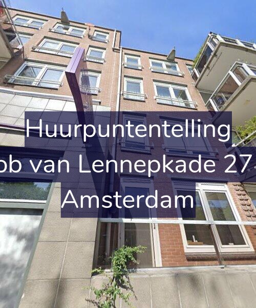 Foto gevel Huurpuntentelling voor Jacob van Lennepkade 274-B, Amsterdam