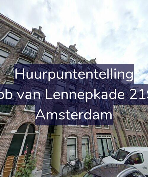 Foto gevel Huurpuntentelling voor Jacob van Lennepkade 219-B, Amsterdam