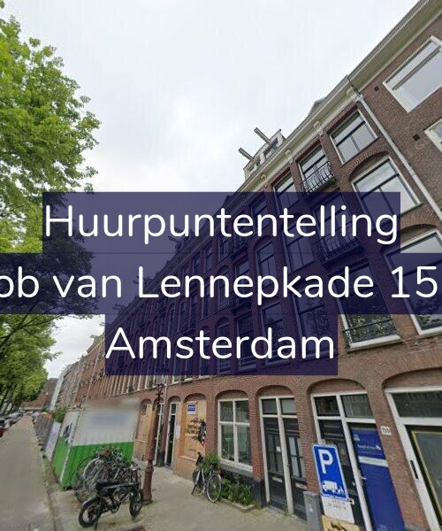 Foto gevel Huurpuntentelling voor Jacob van Lennepkade 151-1, Amsterdam