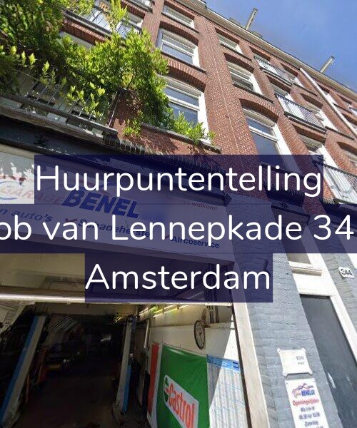Foto gevel Huurpuntentelling voor Jacob van Lennepkade 344-1, Amsterdam