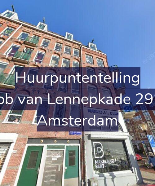 Foto gevel Huurpuntentelling voor Jacob van Lennepkade 292-B, Amsterdam