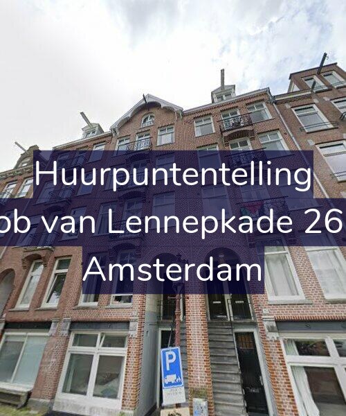 Foto gevel Huurpuntentelling voor Jacob van Lennepkade 261-4, Amsterdam