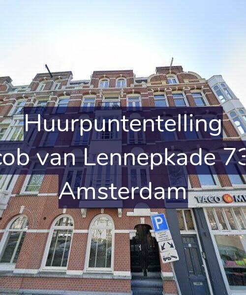 Foto gevel Huurpuntentelling voor Jacob van Lennepkade 73-1, Amsterdam