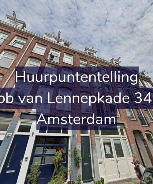 Foto gevel Huurpuntentelling voor Jacob van Lennepkade 340-1, Amsterdam