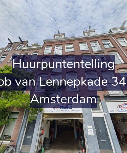 Foto gevel Huurpuntentelling voor Jacob van Lennepkade 346-1, Amsterdam
